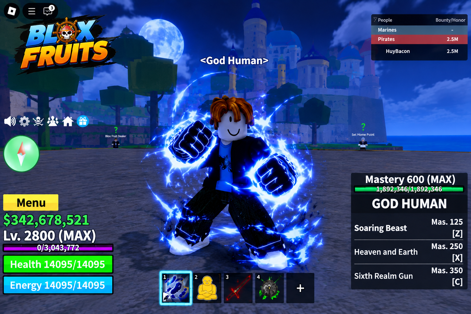 Acc god human 2800 level